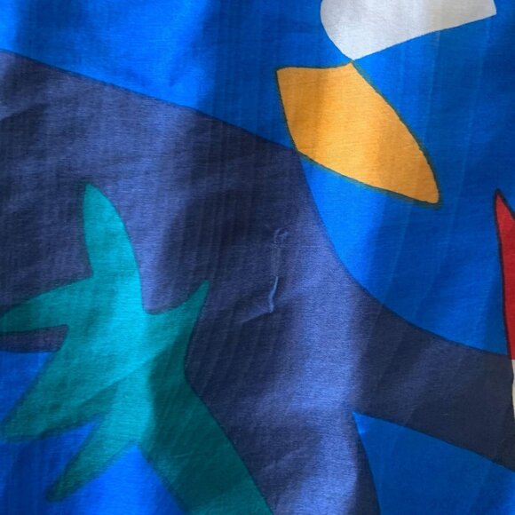 Vintage Ashley Brooke MCM Novelty Psychedelic Hand Rolled Silk Scarf - Picture 5 of 9